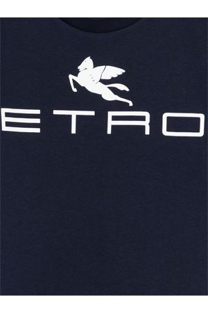 blue cotton t-shirt ETRO KIDS | GY8Q11Z3672617
